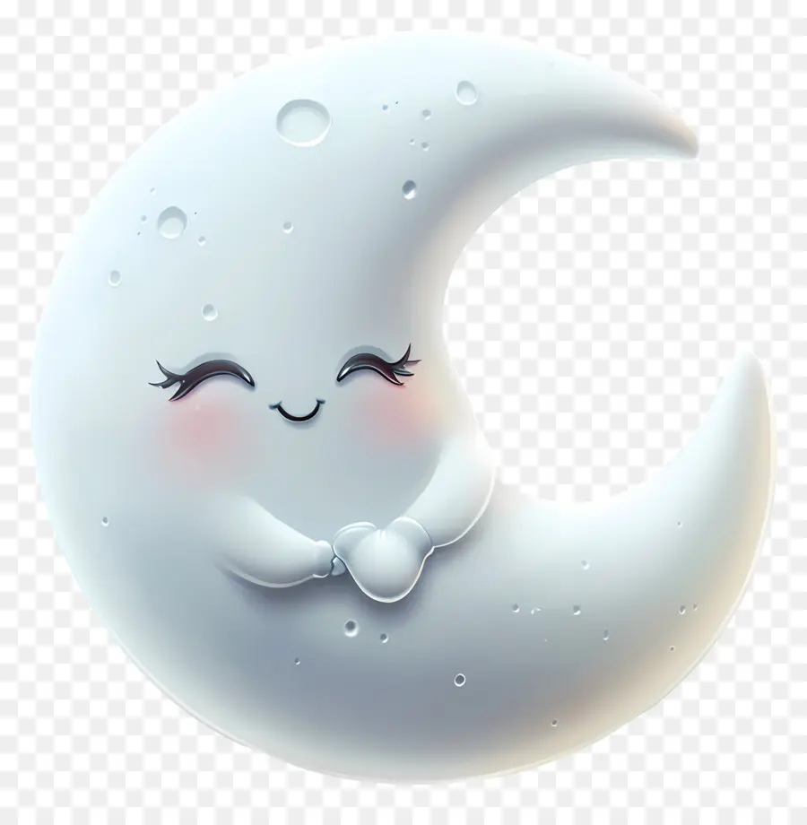 Linda Luna，Luna Creciente Sonriente PNG