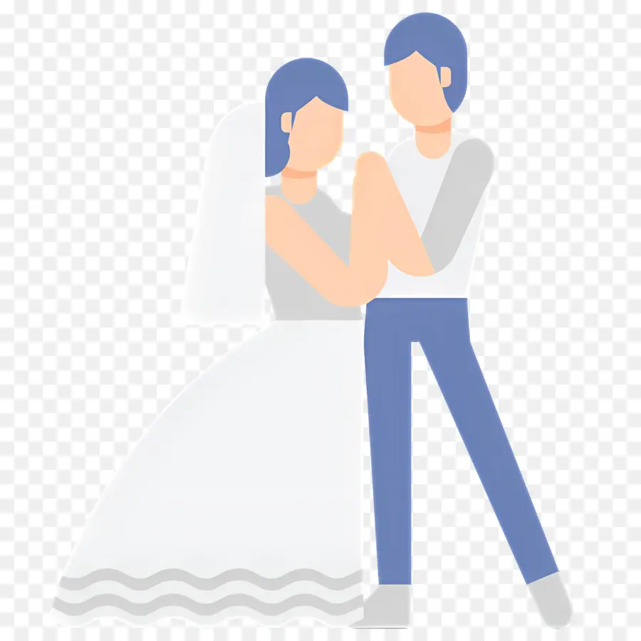 Pareja De Boda，Los Novios PNG