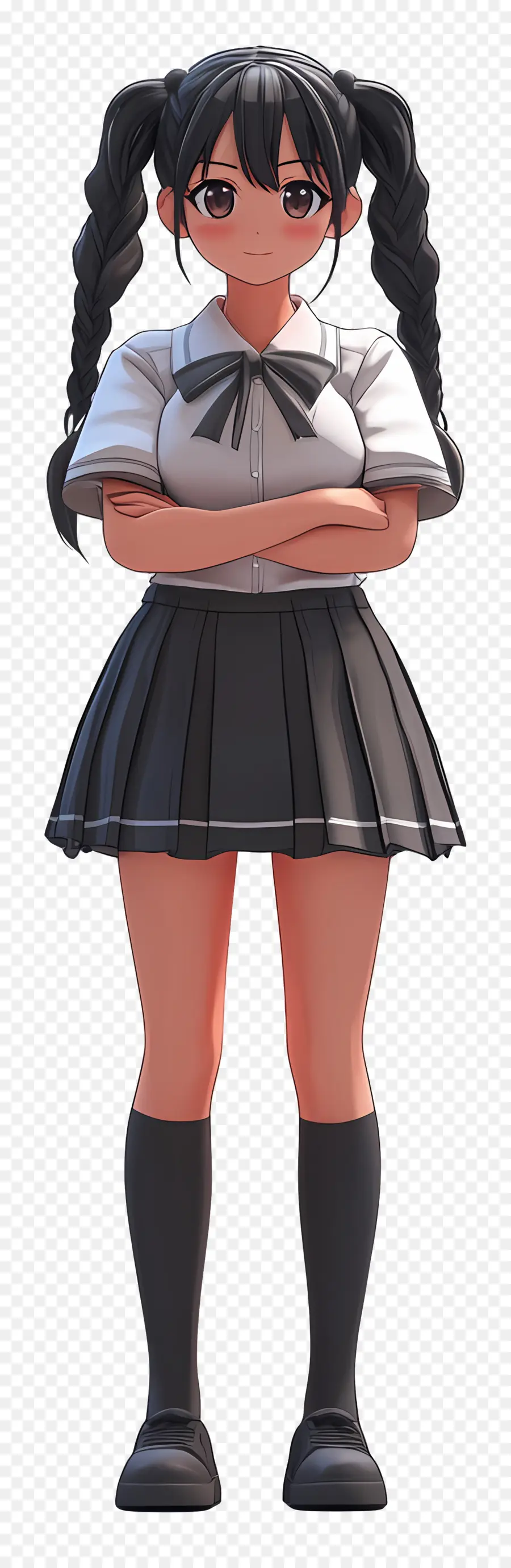 Escuela Animada，Chica Anime PNG