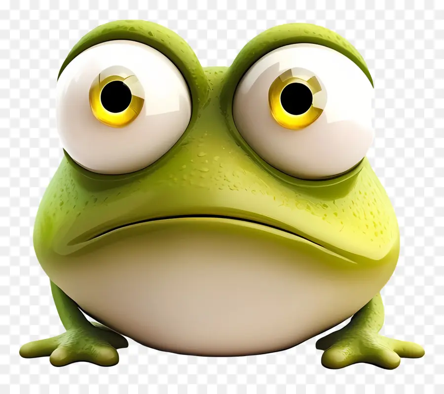 Emoji De Rana，Rana Triste PNG