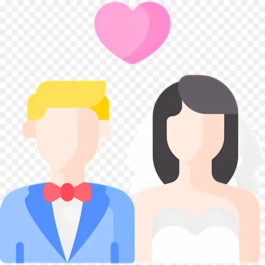 Pareja De Boda，Los Novios PNG