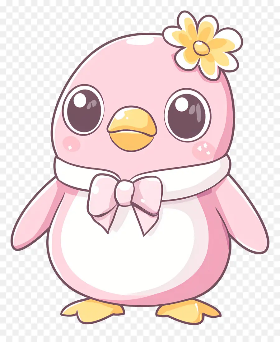 Pingüino Rosa Pastel，Pingüino PNG