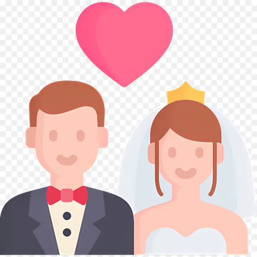 Pareja De Boda，Los Novios PNG