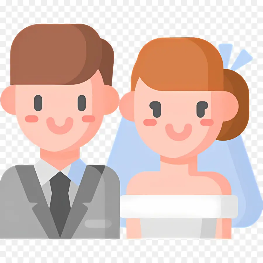 Pareja De Boda，Los Novios PNG