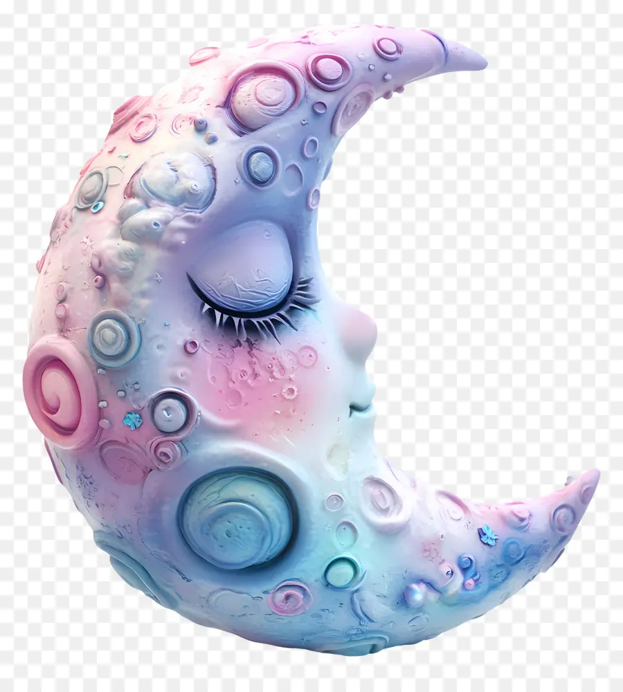 Linda Luna，Luna Decorativa PNG