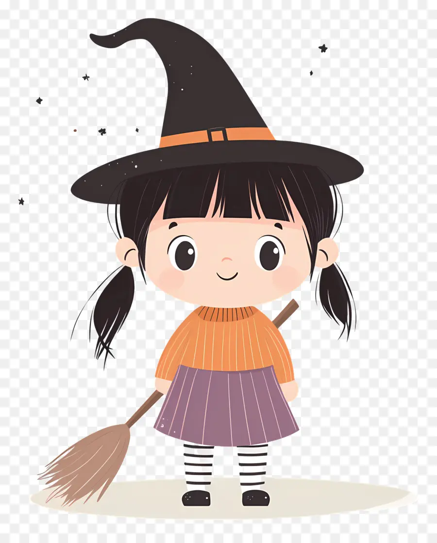 Linda Bruja De Halloween，Bruja Púrpura PNG