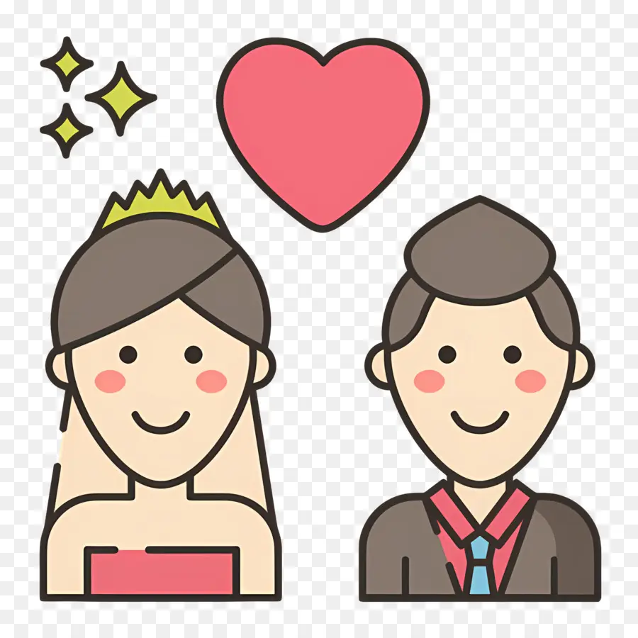 Pareja De Boda，Los Novios PNG