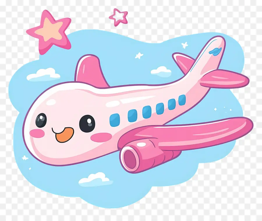 Lindo Avión，Avión Rosa PNG