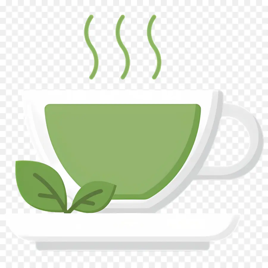 Té Caliente，Taza De Té Verde PNG