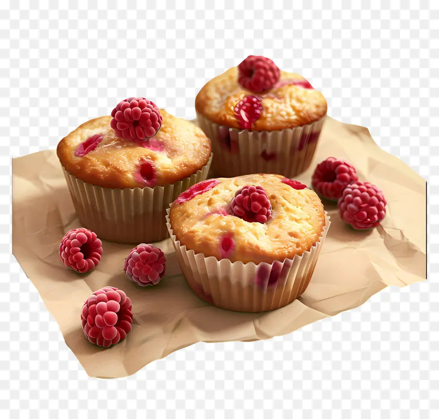 Muffins De Frambuesa，Magdalenas PNG