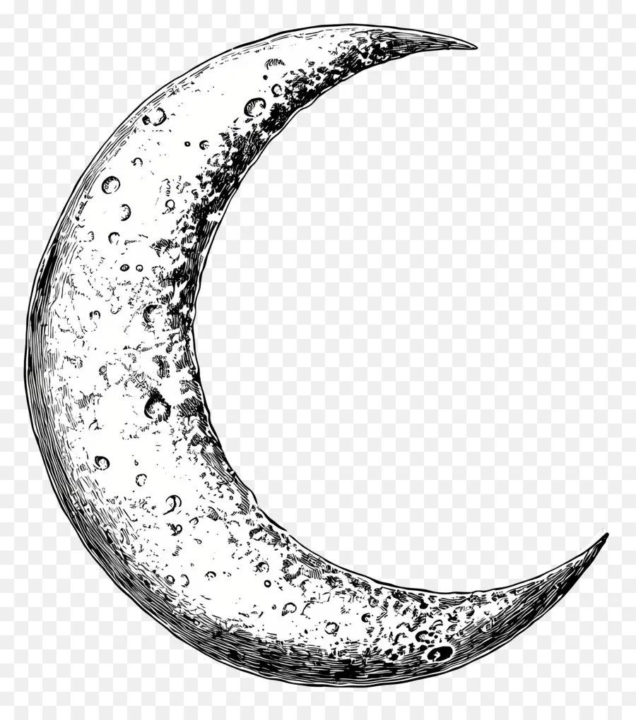 Contorno De La Luna，Luna Creciente PNG