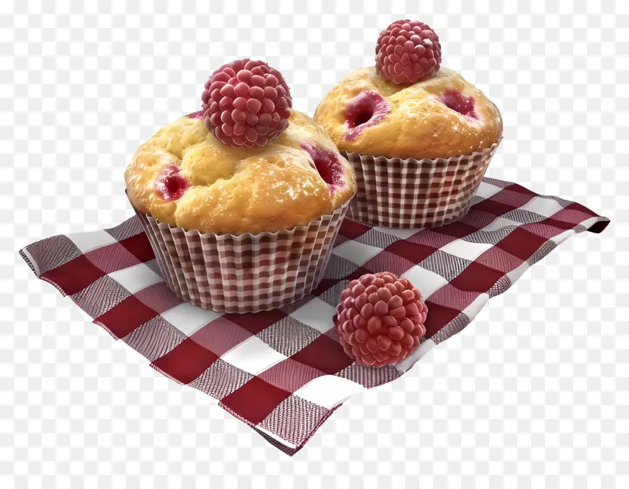 Muffins De Frambuesa，Magdalenas PNG