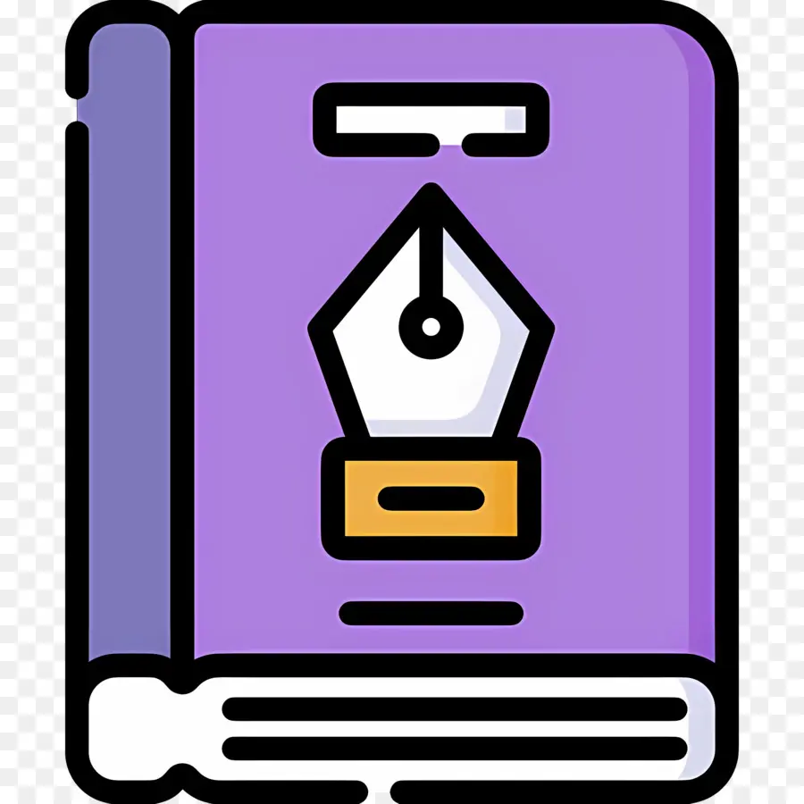 Computadora Portátil，Libro Morado PNG