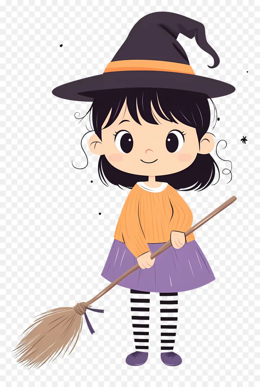 Linda Bruja De Halloween，Bruja Púrpura PNG