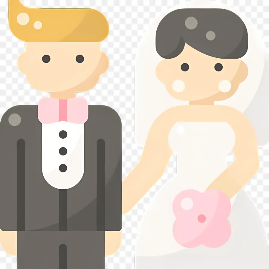 Pareja De Boda，Los Novios PNG