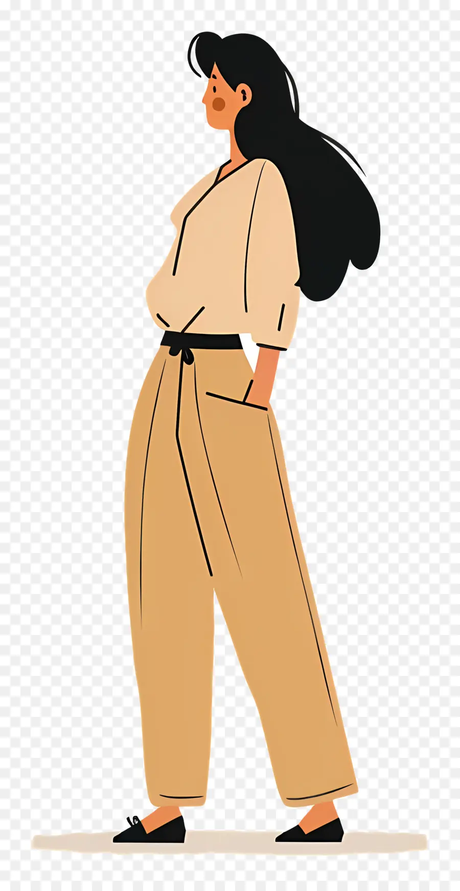 Mujer En Beige，Mujer En Traje Beige PNG