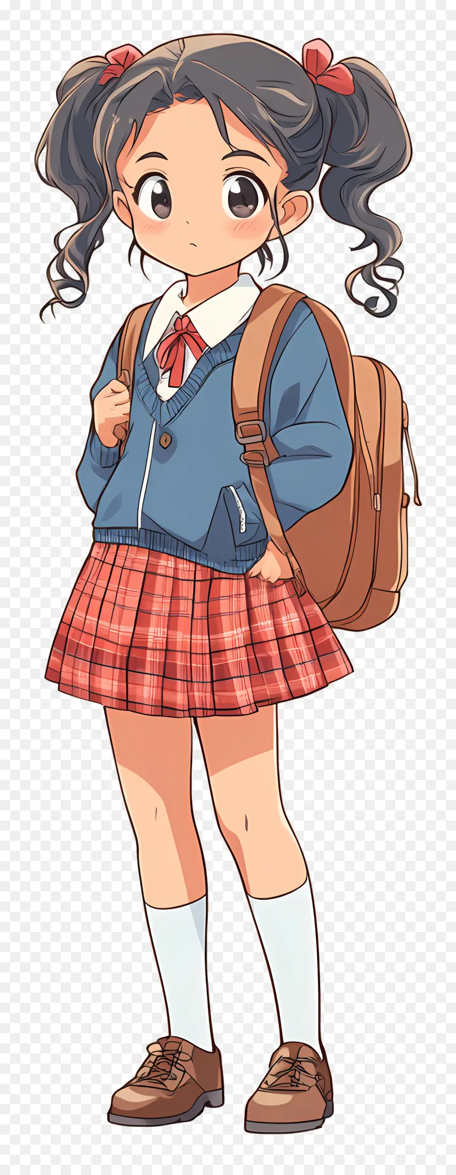 Escuela Animada，Colegiala Anime PNG