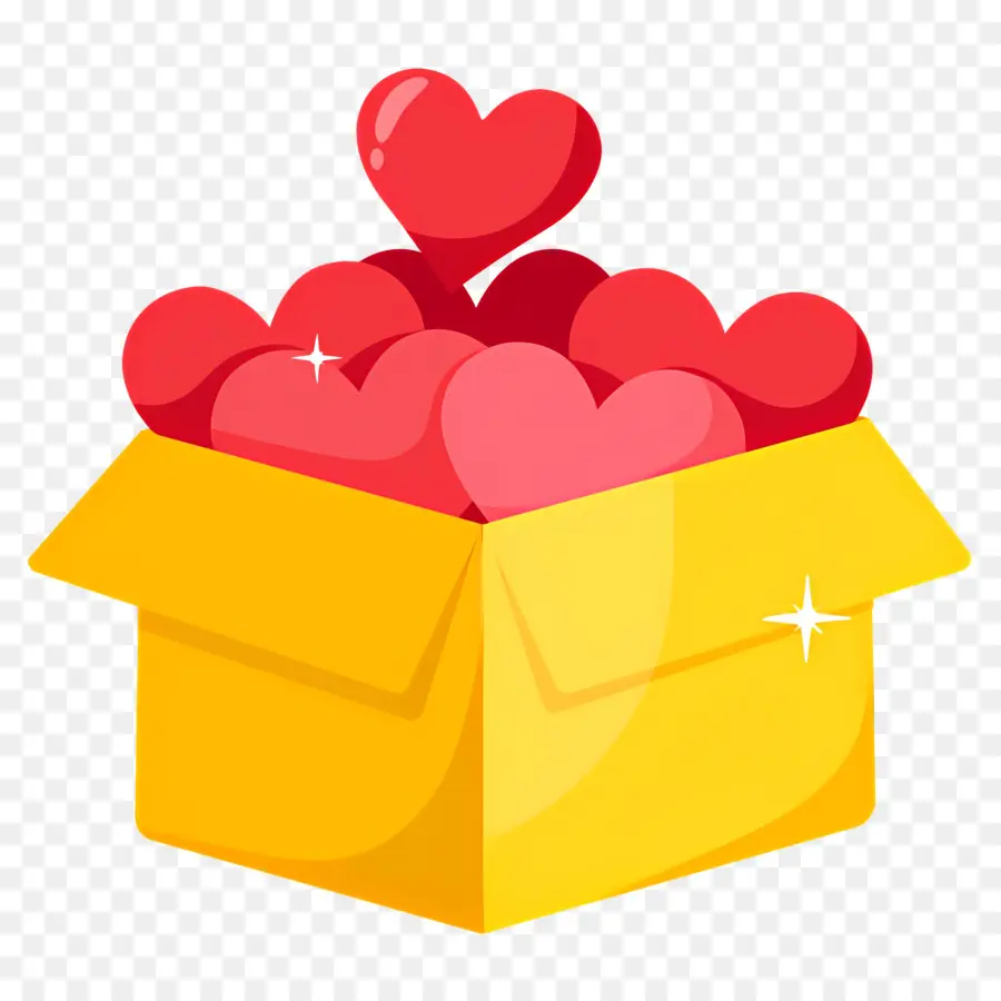 Caja De Donaciones，Caja De Corazones PNG