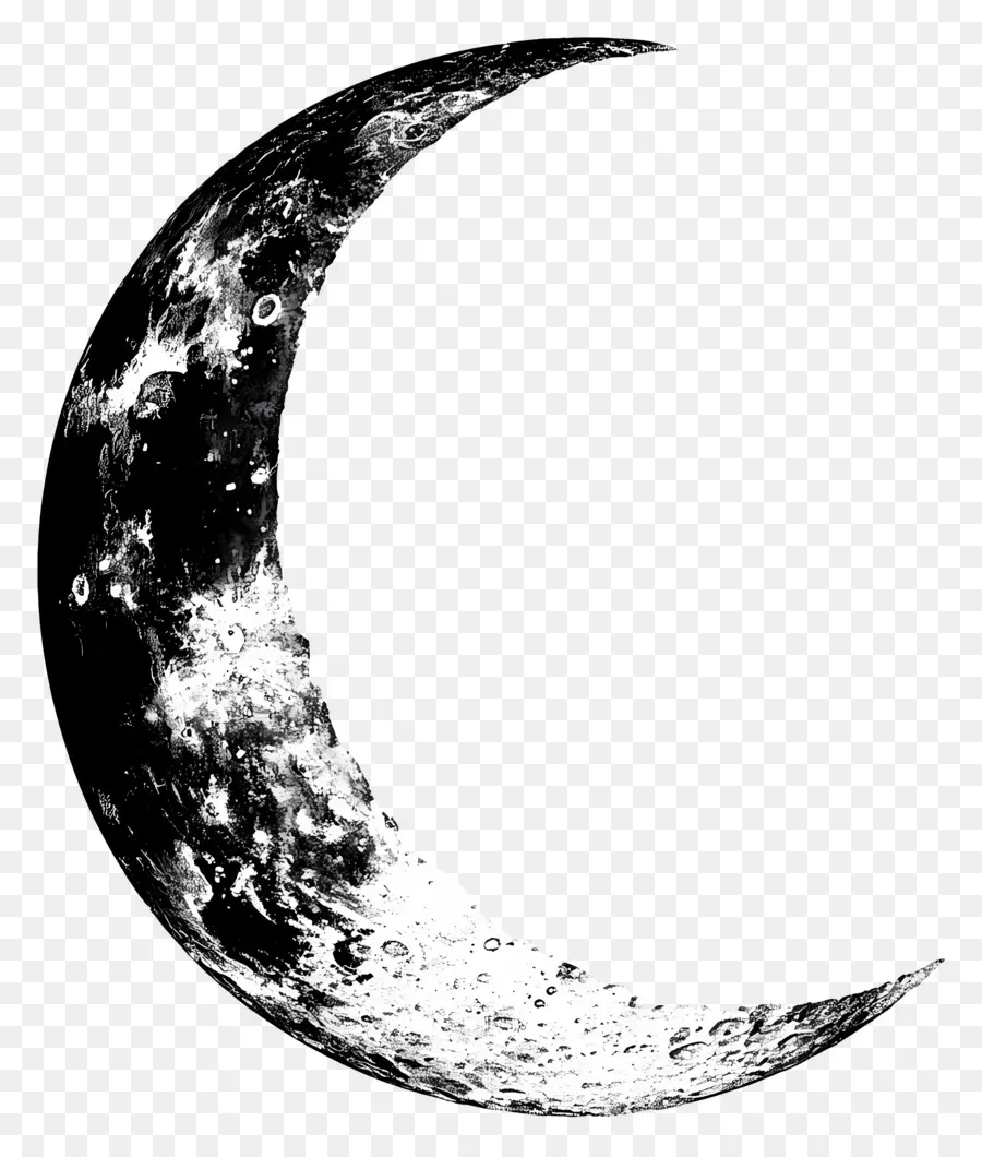 Contorno De La Luna，Luna Creciente PNG