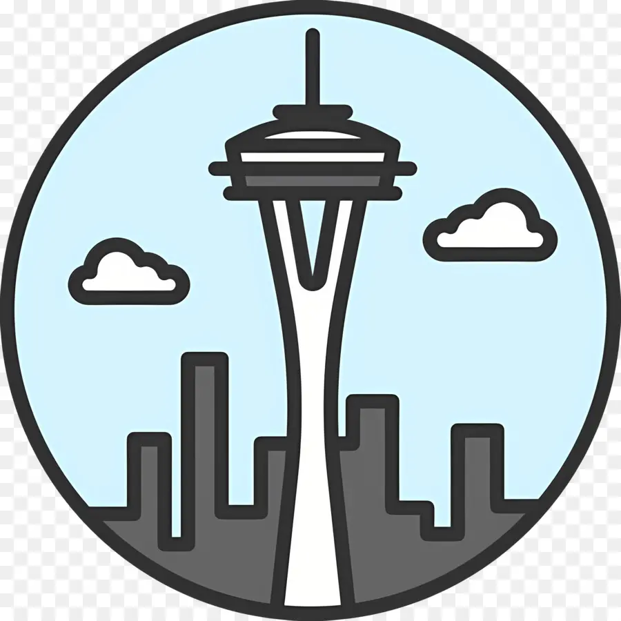 Aguja Espacial，Seattle PNG