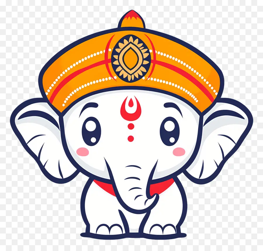 Ganesh Chaturthi，Lindo Elefante PNG