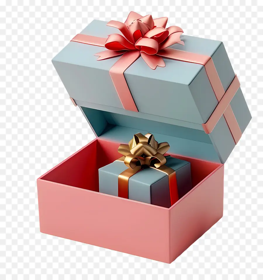 Caja Creativa 3d，Caja De Regalo PNG