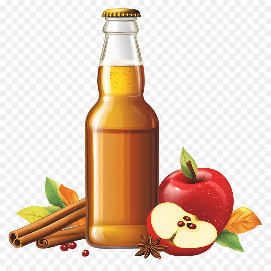 Sidra De Manzana，Botella PNG