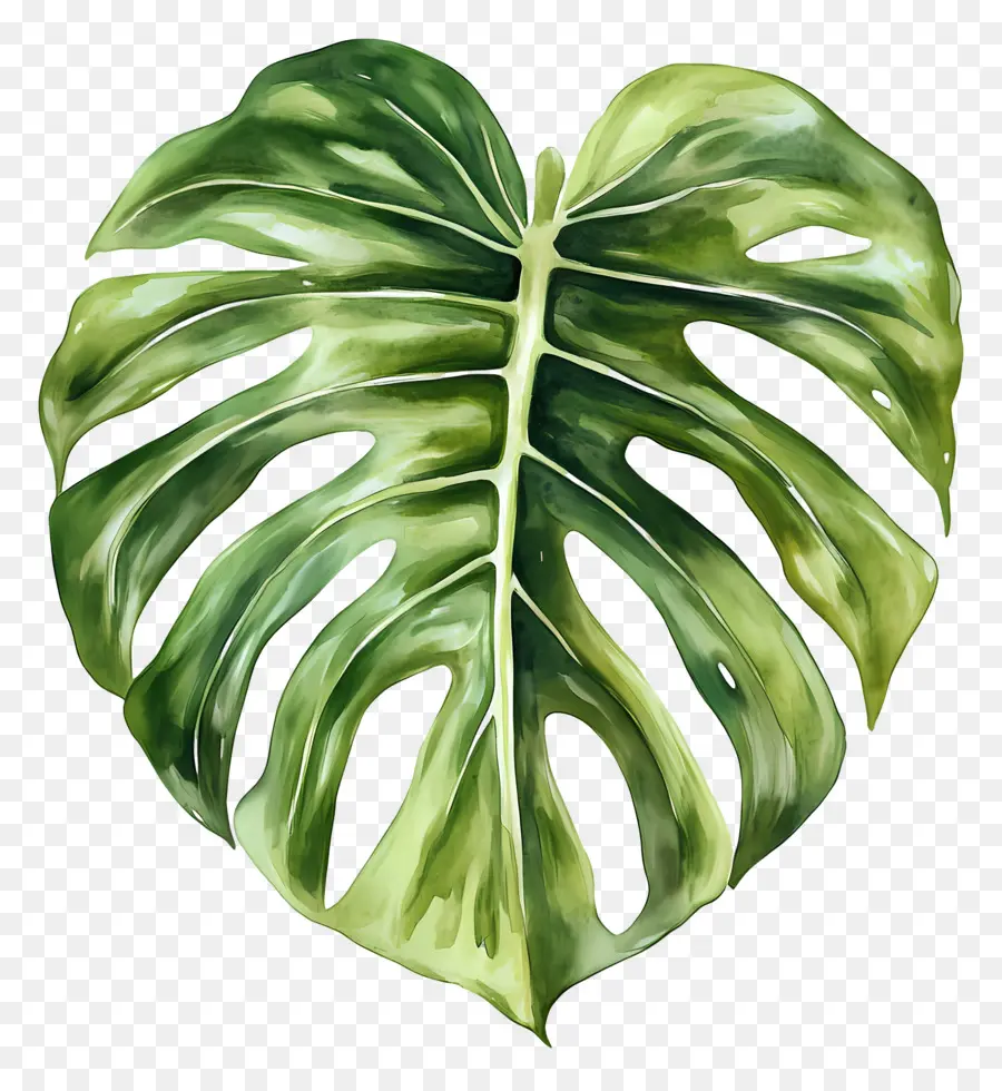 Hoja De Acuarela，Hojas PNG