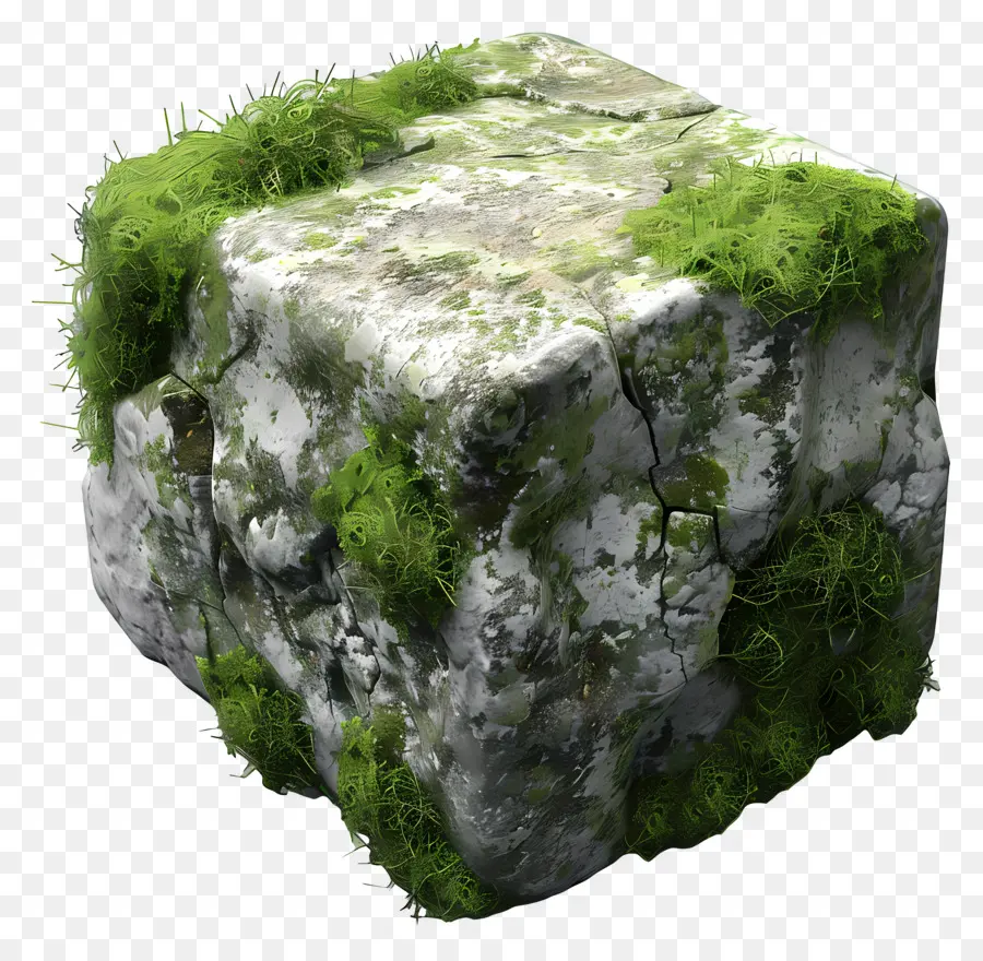 Piedra Cubierta De Musgo，Roca PNG