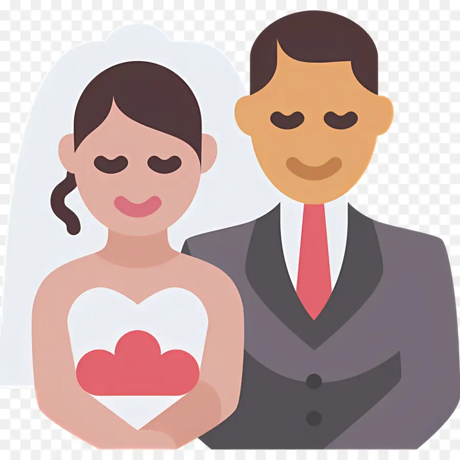 Pareja De Boda，Los Novios PNG