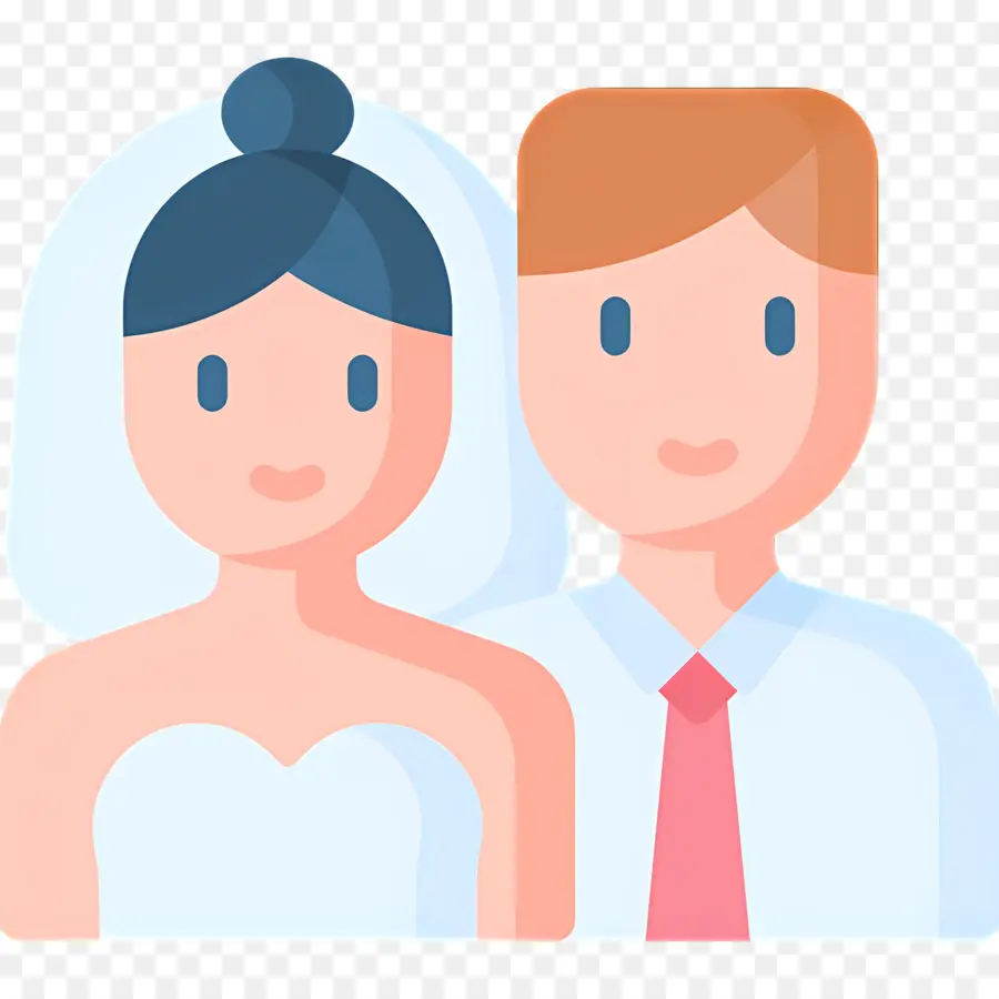 Pareja De Boda，Los Novios PNG