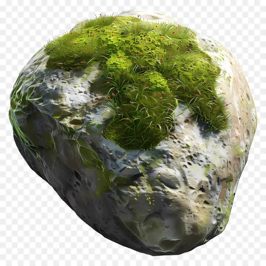 Piedra Cubierta De Musgo，Roca Con Musgo PNG