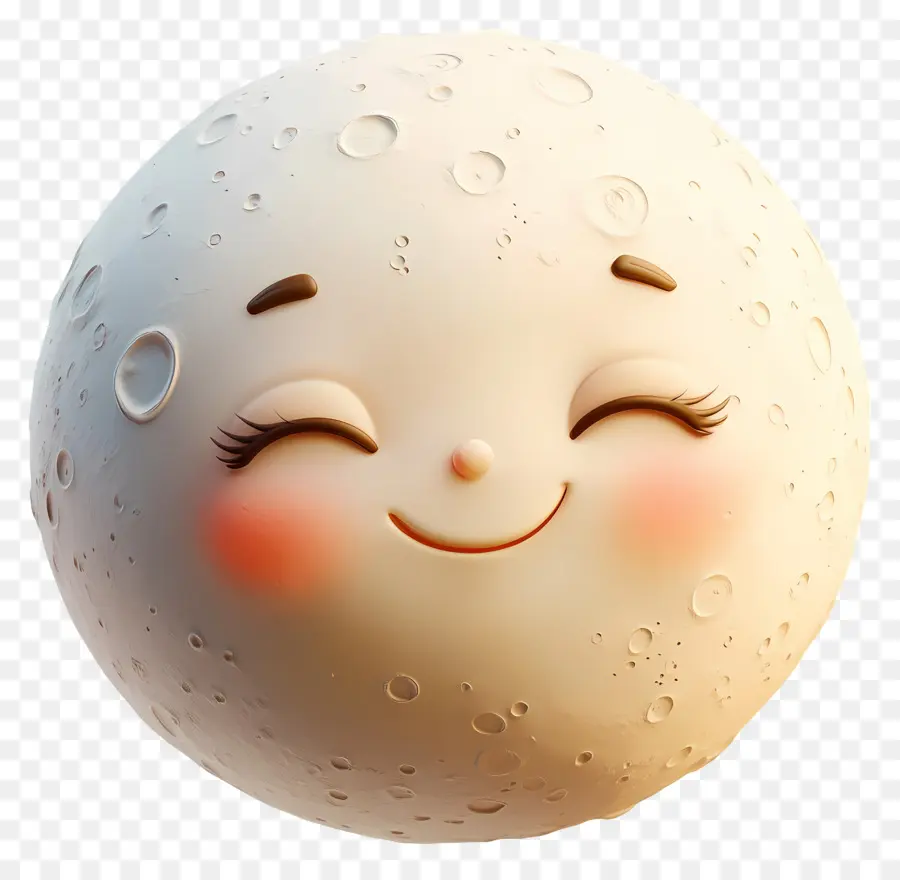 Linda Luna，Luna Llena Sonriente PNG