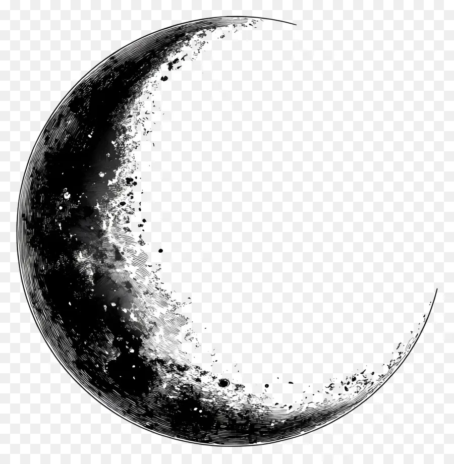 Contorno De La Luna，Luna Creciente PNG