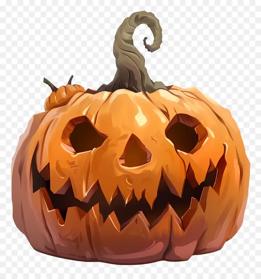 Calabaza De Halloween Animada，Jack O' Lantern PNG