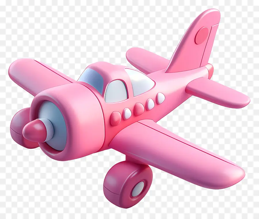 Lindo Avión，Avión Rosa PNG