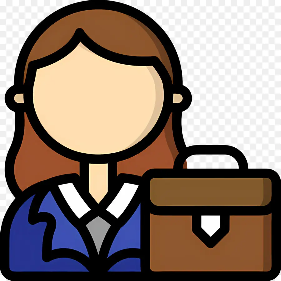 Mujer De Negocios，Empresaria Con Maletín PNG