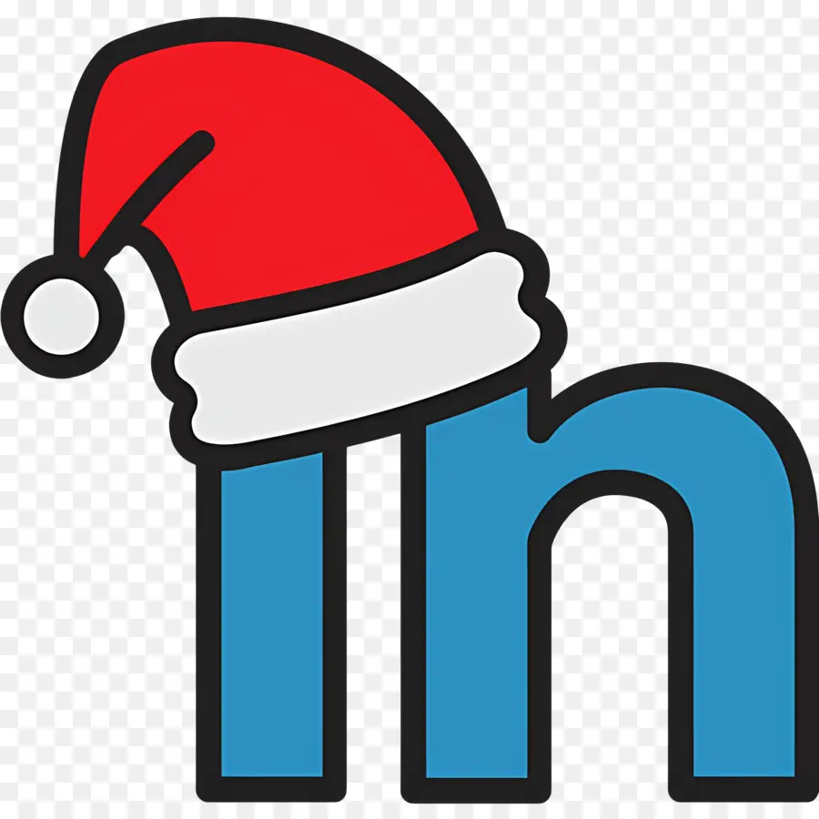 Linkedin，Gorro De Papá Noel PNG