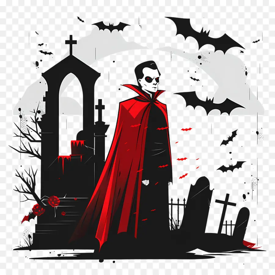 Drácula De Halloween，Vampiro PNG