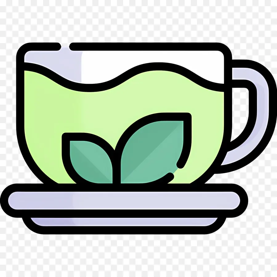 Té Caliente，Taza De Té Verde PNG