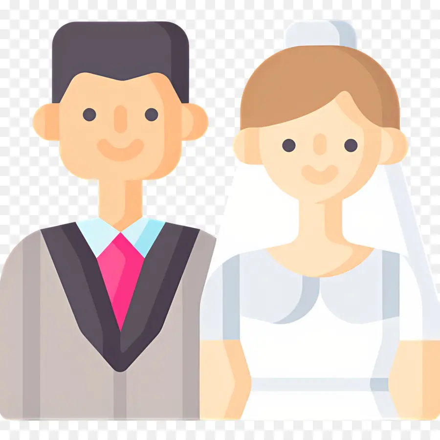 Pareja De Boda，Los Novios PNG