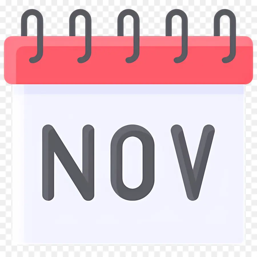 Noviembre，Calendario De Noviembre PNG