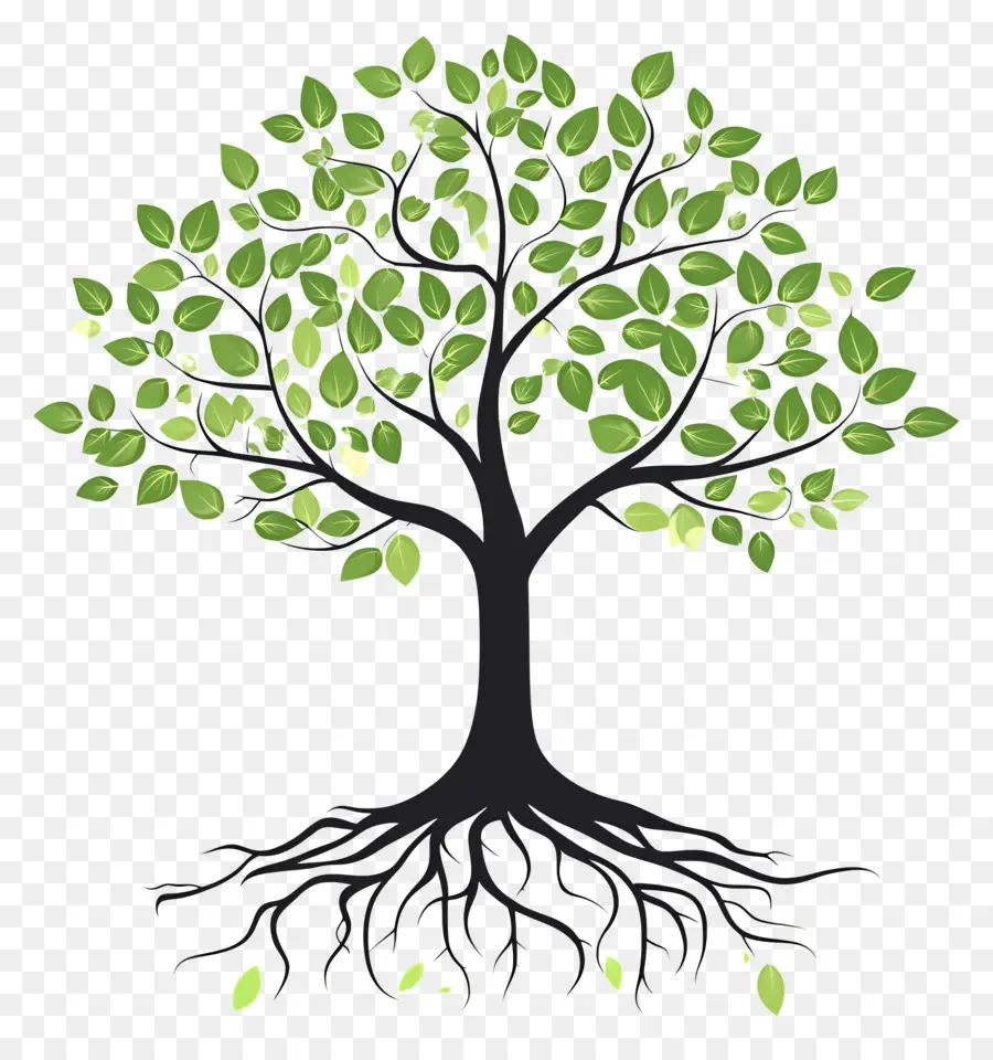 árbol Con Raíces，Árbol PNG