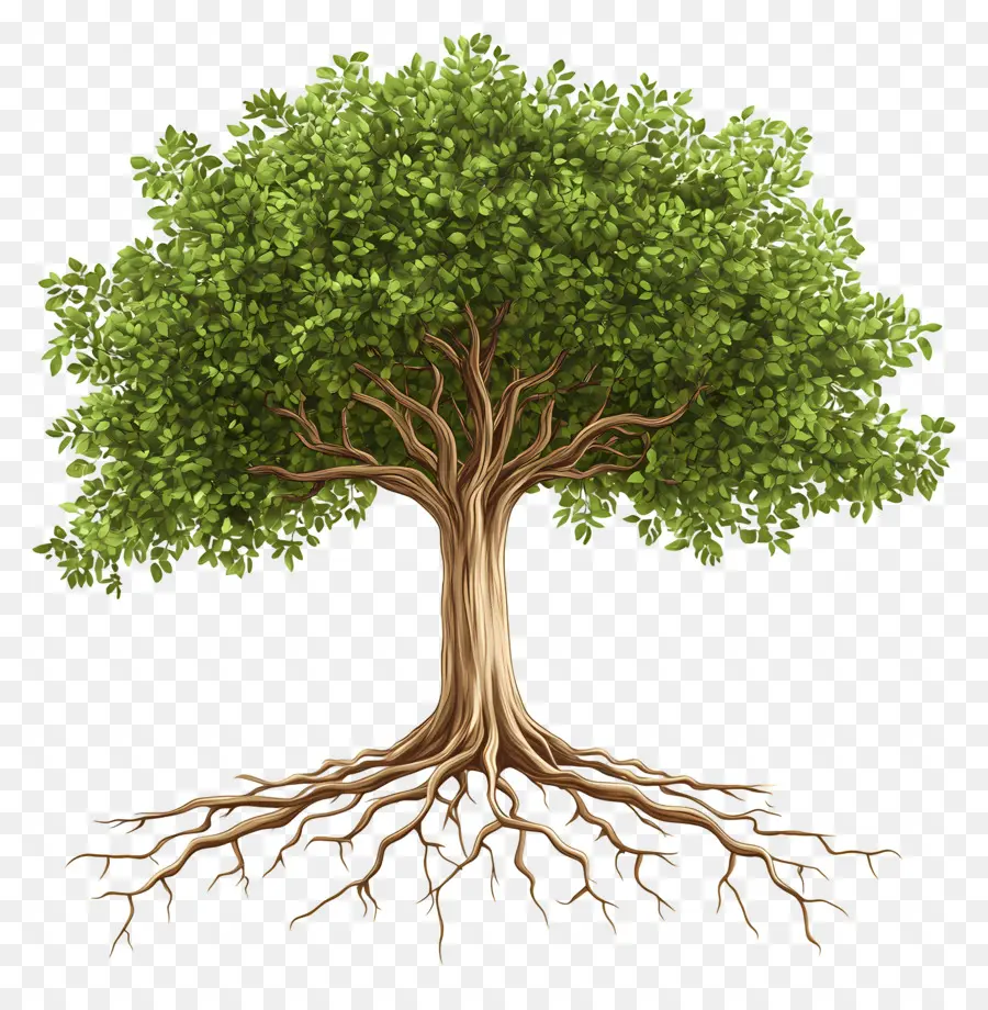 árbol Con Raíces，Árbol PNG