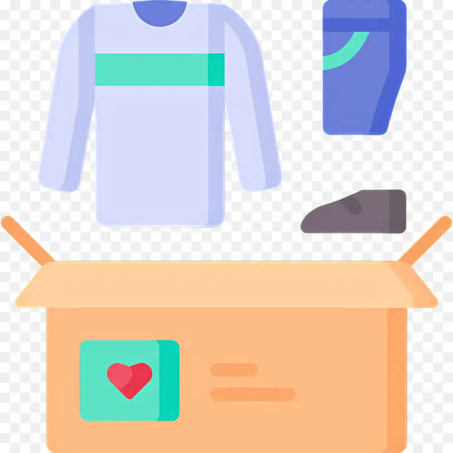 Caja De Donaciones，Caja De Donación De Ropa PNG