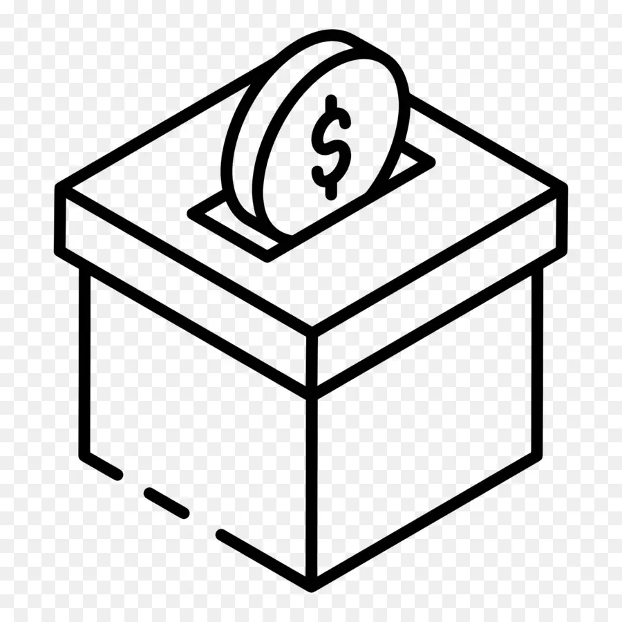 Caja De Donaciones，Dinero PNG