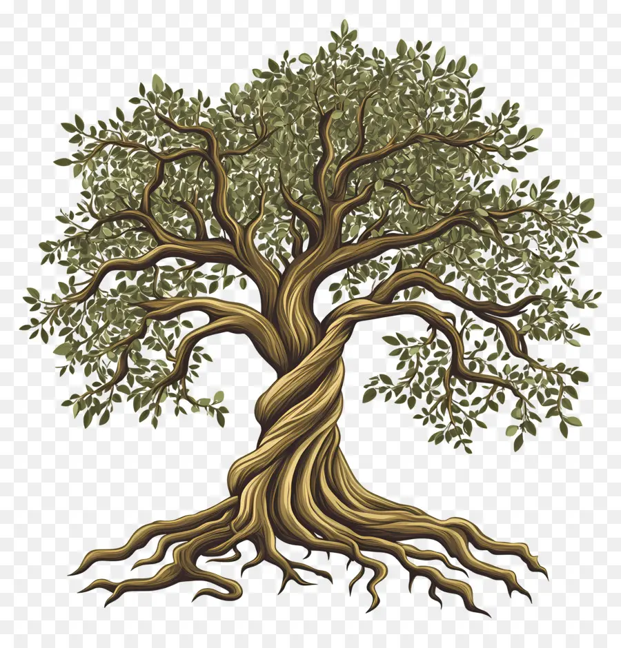 árbol Con Raíces，árbol Antiguo PNG