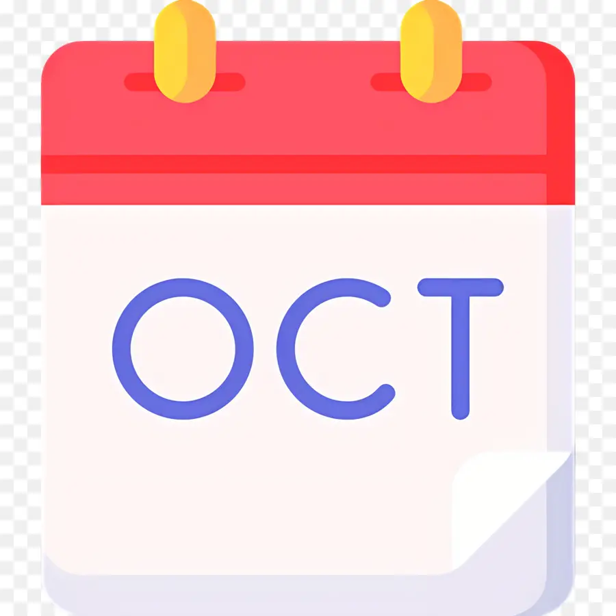 Octubre，Calendario De Octubre PNG