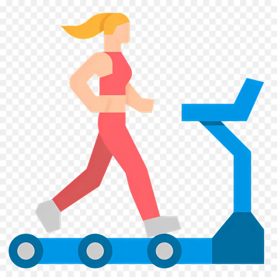 Corriendo En Cinta De Correr，Mujer En Cinta De Correr PNG