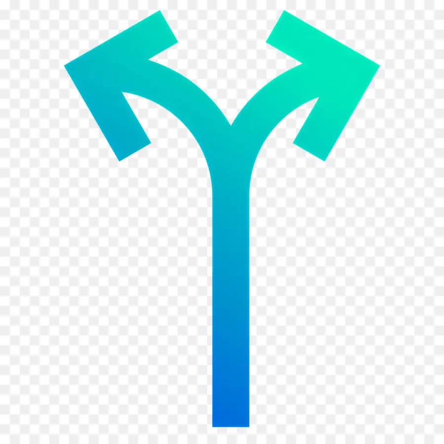 Flecha De Dos Direcciones，Flecha Azul PNG